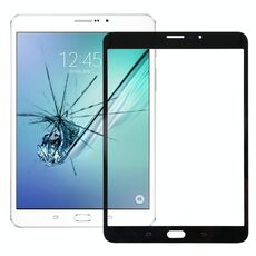 Per Samsung Galaxy Tab S2 8.0 LTE / T719 Lente in vetro esterno per schermo frontale con adesivo OCA otticamente trasparente (nero)