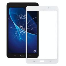 Per Samsung Galaxy Tab A 7.0 (2016) / T280 Lente in vetro esterno per schermo frontale con adesivo OCA otticamente trasparente (bianco)
