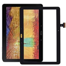 Per Samsung Galaxy Note 10.1 2014 Edition / P600 / P601 / P605 Pannello touch originale con adesivo otticamente trasparente OCA (nero)