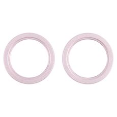 2 PCS Lente posteriore della fotocamera posteriore Lente in metallo Esterno del protettore anello del cerchio per iPhone 13