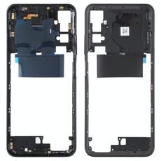 Piastra di lunetto originale con telaio centrale per Xiaomi Redmi Nota 10 5G / Redmi Nota 10t 5G M2103K19G, M2103K19C (Nero)
