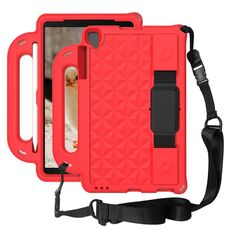 Per Lenovo M10 X306X / X306F serie Diamond Series EVA Anti-caduta manica antiurto antiurto protettiva con supporto con supporto e cinturino (rosso)