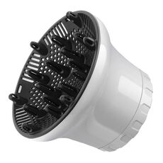 G8 Diffusore dei capelli universali Adattabile per asciugabiancheria con asciugabiancheria con design girevole capelli ricci grande cappuccio del vento (bianco)