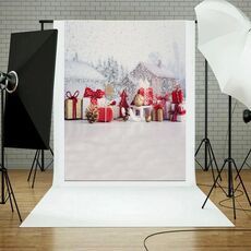 1,5m x 2m 3D modello di sfondo stile regalo di Natale 3D