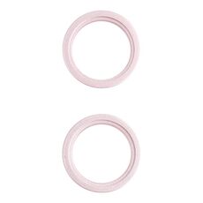 2 PZ Camera posteriore Lente di vetro Lente in vetro Esterno di protezione anello di cerchio per iPhone 13 Mini (oro)