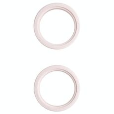 2 PCS Lente posteriore della fotocamera posteriore Metallo esterno del protettore dell'esterno dell'anello per iPhone 13 Mini (bianco)