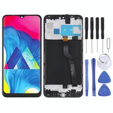 Schermo LCD originale per Samsung Galaxy M10 SM-M105 Digitizer Assemblaggio completo con cornice (nero)