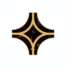 2 set Adesivi per pavimenti a prova di umidità Abbastanza anticato (oro nero)
