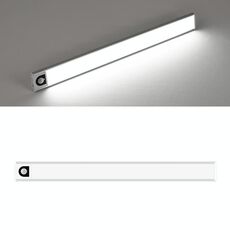 Lampada a led wireless induzione automatica automatica intelligente del corpo 20cm (argento + luce bianca)