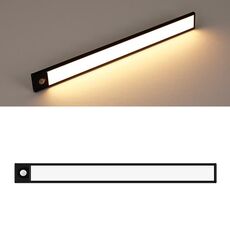 Lampada a led senza fili di induzione automatica automatica intelligente del corpo 40cm (nero + luce calda)