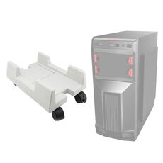Staffa host del computer ZJ008 con vassoio mobile del freno (bianco grigio)