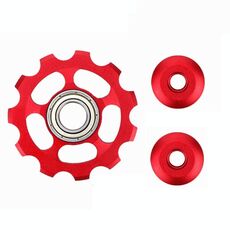 Ruota della guida del volano della bicicletta di montagna 5 PCS (rosso)