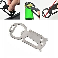 5 PCS Grande testa rotonda Scheda multifunzionale EDC EDC (argento)