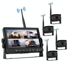 PZ710-W 7 pollici Digital Rear-View View-View Split-Screen Monitor Quattro record