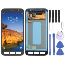 Schermo LCD originale Super AMOLED per Samsung Galaxy S7 attivo SM-G891 con digitalizzatore assemblaggio completo (nero)