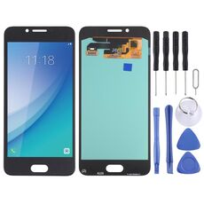 Schermo LCD OLED per Samsung Galaxy C5 Pro SM-C5010 con assemblaggio completo di digitalizzatore (nero)