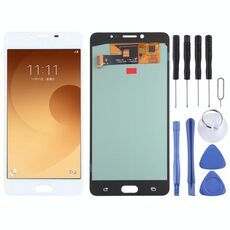 Schermo LCD OLED per Samsung Galaxy C9 Pro SM-C9000/C900 con digitalizzatore assemblaggio completo (bianco)