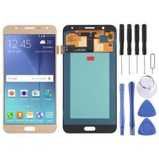 Schermo LCD OLED per Samsung Galaxy J7 SM-J700 con digitalizzatore assemblaggio completo (oro)