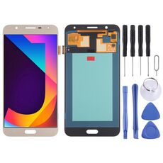 Schermo LCD OLED per Samsung Galaxy J7 Nxt SM-J701 con digitalizzatore assemblaggio completo (oro)
