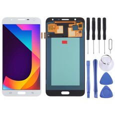 Schermo LCD OLED per Samsung Galaxy J7 Nxt SM-J701 con digitalizzatore assemblaggio completo (bianco)