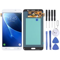 Schermo LCD OLED per Samsung Galaxy J7 (2016) SM-J710 con digitalizzatore assemblaggio completo (bianco)
