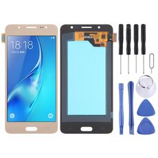 Schermo LCD OLED per Samsung Galaxy J5 (2016) SM-J510 con digitalizzatore Full Assembly (oro)
