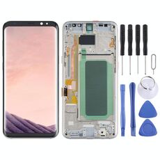 Schermo LCD OLED per Samsung Galaxy S8+ SM-G955 Digitizer Assemblaggio completo con cornice (oro)