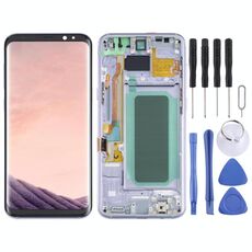 Schermo LCD OLED per Samsung Galaxy S8+ SM-G955 Digitizer Assemblaggio Completo con Cornice (Viola)