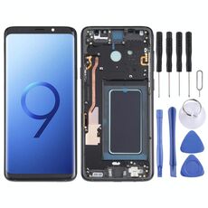 Schermo LCD OLED per Samsung Galaxy S9+ SM-G965 digitalizzatore assemblaggio completo con cornice (nero)