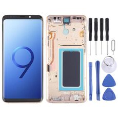 Schermo LCD OLED per Samsung Galaxy S9+ SM-G965 Digitizer Assemblaggio completo con cornice (oro)