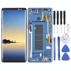 Schermo LCD OLED per Samsung Galaxy Note 8 SM-N950 Digitizer Assemblaggio completo con cornice (blu)