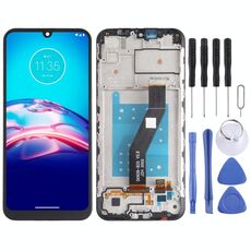 Schermo LCD TFT per Motorola Moto E6S XT2053 XT2053-2 digitalizzatore assemblaggio completo con telaio (nero)