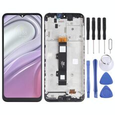 Schermo LCD TFT per Motorola Moto G20 XT2128-1 XT2128-2 digitalizzatore assemblaggio completo con telaio (nero)