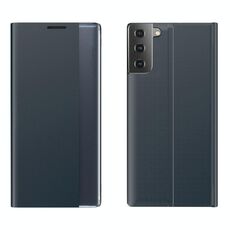 Per Samsung Galaxy S22 5G Display laterale MAGNETIC TOCH PLAIN PLAIN PLAIN + Custodia PC con supporto e funzione Sleep / Wake-up (Dark Blue)
