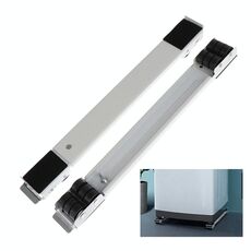 2 PCS Lavatrice Stand Base frigorifero regolabile mobile (bianco)