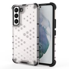 Per Samsung Galaxy S22 5G HONEYCOMB PC + Cassa del telefono TPU (bianco)