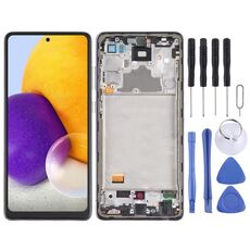 incell Materiale Schermo LCD e digitalizzatore Assemblaggio completo con cornice (non supporta l'identificazione delle impronte digitali) per Samsung Galaxy A72 4G SM-A725