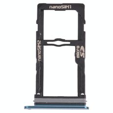 Vassoio della scheda SIM NANO + vassoio della scheda SIM NANO / vassoio di schede Micro SD per LG G8S Thinq LMG810, LM-G810, LMG810AW (blu)