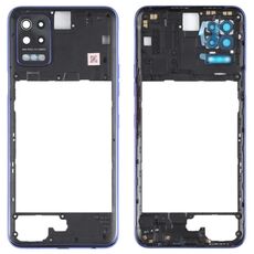 Piastra di lunetto del telaio medio per LG Q52 / K62 (blu)