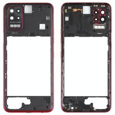 Piastra di lunetto del telaio medio per LG Q52 / K62 (rosso)