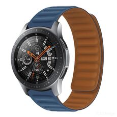 Cinturino per orologio magnetico in silicone per Huawei GT 2 42mm (blu scuro)