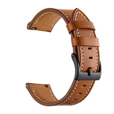 Per Huawei Watch GT3 46mm / Guarda GT Runner First Layer Pelle Car Linea in pelle Solid Color Strap (Brown)