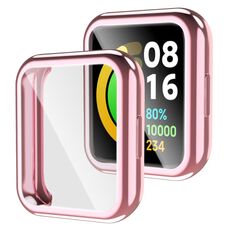Per Xiaomi Redmi Watch 2 Custodia completamente recintata con pellicola protettiva (rosa)