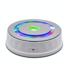 LED luce elettrica girevole giradischi girevole stand video tiro puntello giradischi (bianco)