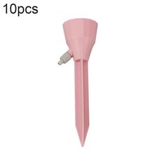 Dispositivo di irrigazione automatico regolabile per irrigazione a goccia per piante in vaso da 10 pezzi (rosa)
