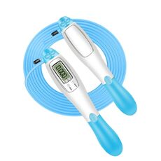 2 PCS Sport Electronic Counting Wire Skipping Corda, Stile: Corda filo cablata (blu)