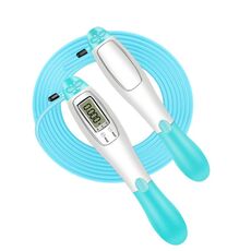 2 pezzi Sport Sport Counting Wire Skipping Corda, Stile: corda filo cablato (verde)