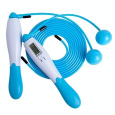 2 PCS Sport Sport Counting Wire Skipping Corda, Stile: Palla senza cordone + Corda filo cablato (blu)