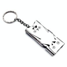 2 PCS Outdoor Decibel ad alto decibel in acciaio inox a tre tubi di sopravvivenza di salvataggio (argento)
