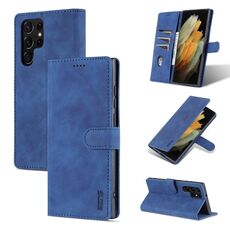 Per Samsung Galaxy S22 Ultra 5G Azns Skin Feel custodia in cuoio orizzontale flip in pelle di vitello (blu)